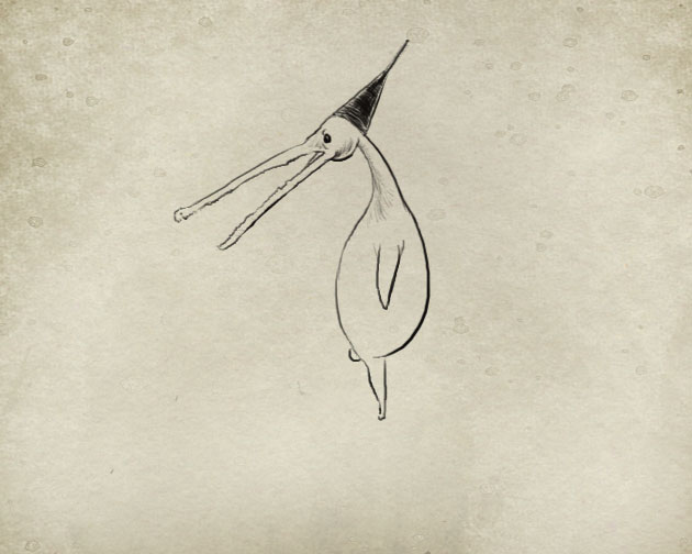 One more monster, this time wearing a pointy hat